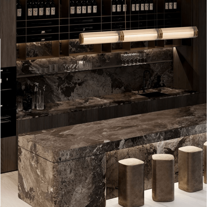 LUCES TORREV LE46200 gold LED pendant lamp 3000K for table and island