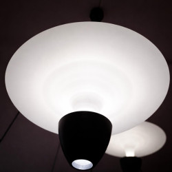 SLED BARREL regulowana 200cm lampa wisząca LED 12W biało-czarna 3000K