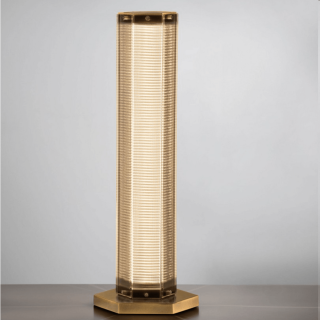 LUCES TORREV LE46201 złota lampa stołowa 3000K LED energooszczędność