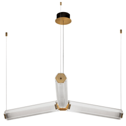 LUCES TORREV LE46202 lampa wisząca złota 23W 3000K nad stół i wyspę