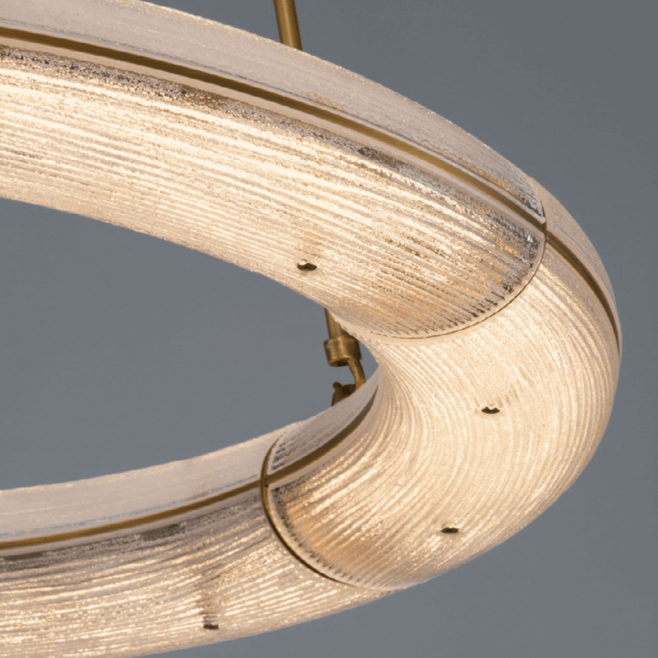 LUCES ANENTO LE45819 lampa wisząca LED 3000K średnica 75 cm złota