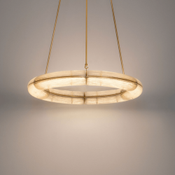 LUCES ANENTO LE45819 lampa wisząca LED 3000K średnica 75 cm złota