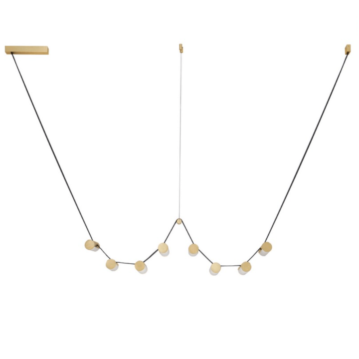 LUCES ANTEQ LE45823 lampa wisząca LED 31W 3000K złota