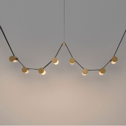 LUCES ANTEQ LE45823 lampa wisząca LED 31W 3000K złota