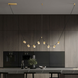 LUCES ANTEQ LE45823 lampa wisząca LED 31W 3000K złota