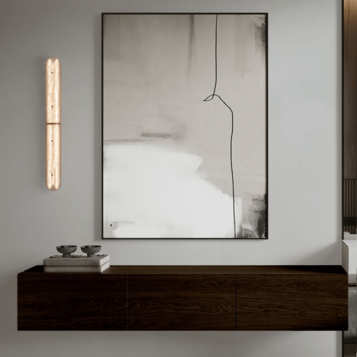 LUCES ANENTO LE45820 gold LED wall lamp 12W 3000K oblong 80cm