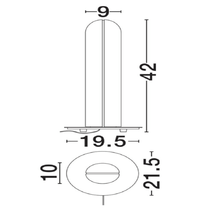 LUCES ANENTO LE45821 złota lampa stołowa LED 9W 3000K elegancka
