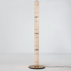 LUCES ANENTO LE45822 gold LED floor lamp 3000K metal/glass