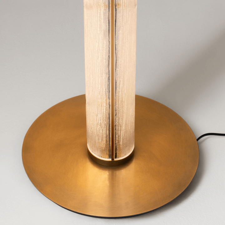 LUCES ANENTO LE45822 gold LED floor lamp 3000K metal/glass