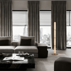 LUCES ANENTO LE45822 gold LED floor lamp 3000K metal/glass