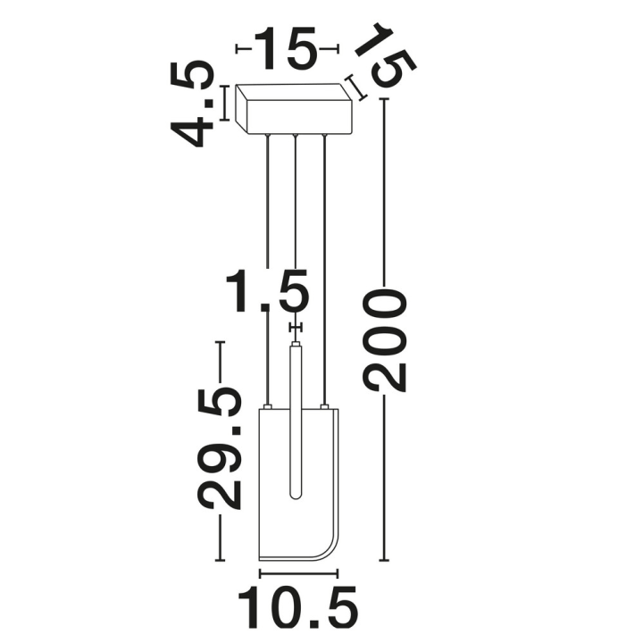 LUCES ALBAIDA LE45718/9 nowoczesna lampa wisząca LED 9W 2700K/3000K