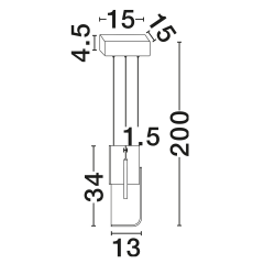LUCES ALBAIDA LE45720/21 lampa wisząca LED 11W 2700K/3000K szara
