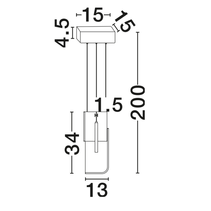 LUCES ALBAIDA LE45720/21 lampa wisząca LED 11W 2700K/3000K szara