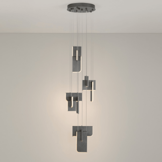 LUCES ALBAIDA LE45724/5 lampa wisząca LED 52W 2700K/3000K szara