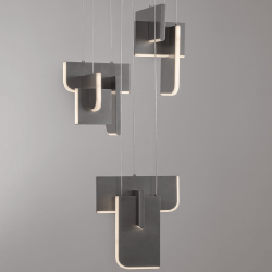 LUCES ALBAIDA LE45724/5 LED pendant lamp 52W 2700K/3000K gray