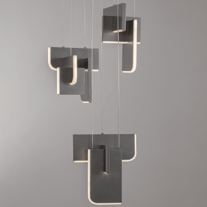 LUCES ALBAIDA LE45724/5 LED pendant lamp 52W 2700K/3000K gray