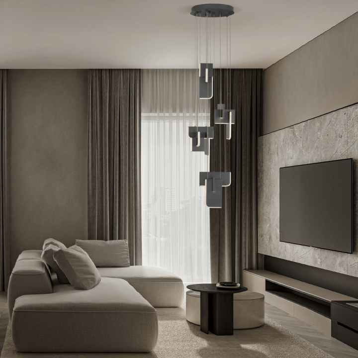 LUCES ALBAIDA LE45724/5 LED pendant lamp 52W 2700K/3000K gray