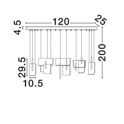 LUCES ALBAIDA LE45726/7 LED pendant lamp 2700K/3000K modern
