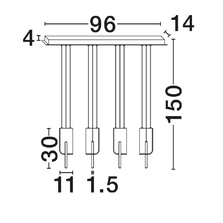 LUCES ALBAIDA LE45726/7 lampa wisząca LED 2700K/3000K nowoczesna