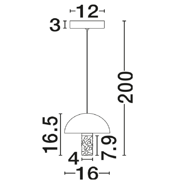 LUCES TARREGA LE46167/8/81/82 LED pendant lamp marble, white, black