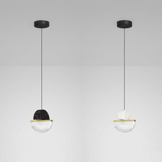 LUCES TARREGA LE46167/8/81/82 lampa wisząca LED marmur, biały, czarny
