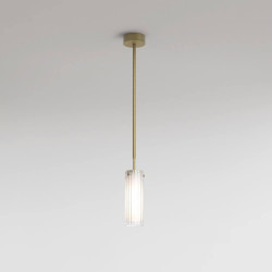 ASTRO OTTAVINO Pendant 1411012 lampa wisząca tuba IP44 mosiądz szczotkowany