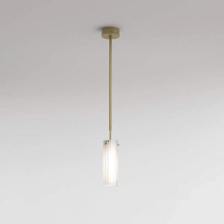 ASTRO OTTAVINO Pendant 1411012 lampa wisząca tuba IP44 mosiądz szczotkowany