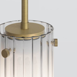 ASTRO OTTAVINO Pendant 1411012 IP44 tube pendant light, brushed brass.