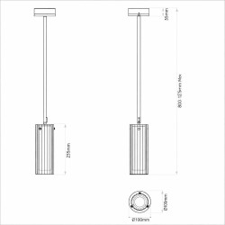 ASTRO OTTAVINO Pendant 1411002/9/12 lampa wisząca IP44