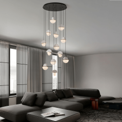 LUCES TARREGA LE46175/6/89/90 LED pendant lamp 72W for high interiors