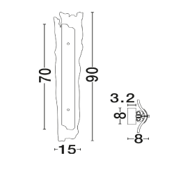 LUCES HARIA LE46066 LED wall lamp 24W 3000K elegant lighting