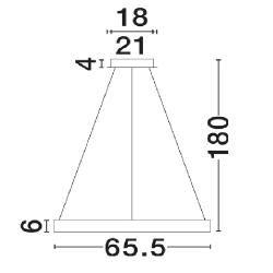 LUCES ALHENDI LE45795 okrągła lampa wisząca LED 3000K