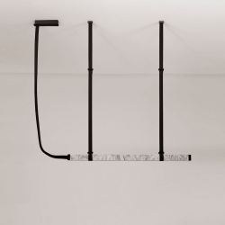 LUCES ALHENDI LE45796 lampa wisząca LED 3000K marmur, aluminium