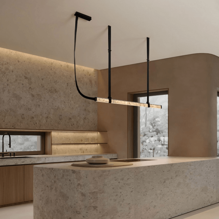LUCES ALHENDI LE45796 lampa wisząca LED 3000K marmur, aluminium