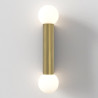 ASTRO Ortona Twin IP44 Bathroom Wall Light, Brushed Brass, 1459013