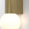 ASTRO Ortona Twin IP44 Bathroom Wall Light, Brushed Brass, 1459013