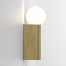 ASTRO Ortona Single 1459012 Globe Wall Light IP44 brass brushed