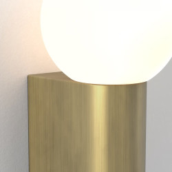 ASTRO Ortona Single 1459012 Globe Wall Light IP44 brass brushed
