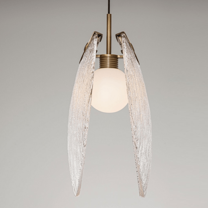 LUCES ALHENDI złota lampa wisząca LED 3000K idealna do salonu i sypialni