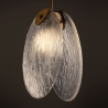 LUCES ALHENDI gold LED pendant lamp 3000K, perfect for living room
