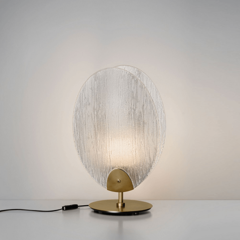 LUCES CONSUEGRA LE46002 lampa stołowa złota LED 6W 3000K stal i szkło