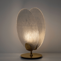 LUCES CONSUEGRA LE46002 table lamp gold LED 6W 3000K steel and glass