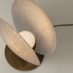 LUCES CONSUEGRA LE46002 lampa stołowa złota LED 6W 3000K stal i szkło