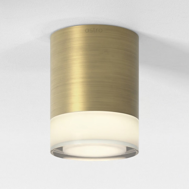 ASTRO Ottawa 1474007 Surface Bathroom Ceiling Spotlight IP65 brushed brass