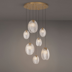 LUCES CONSUEGRA LE46005 LED hanging lamp 22W 3000K gold cascade