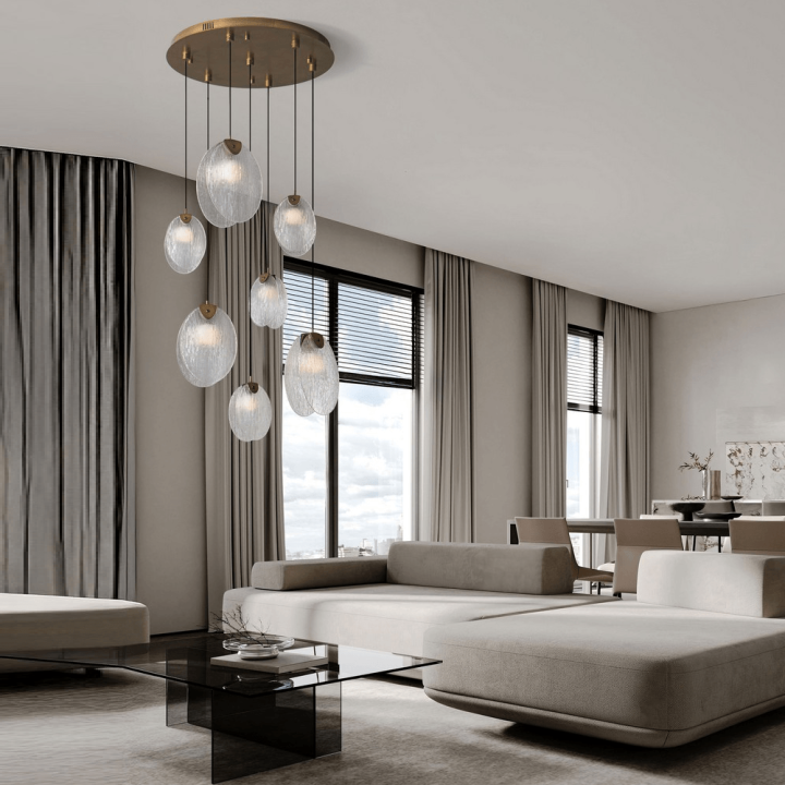 LUCES CONSUEGRA LE46005 LED hanging lamp 22W 3000K gold cascade