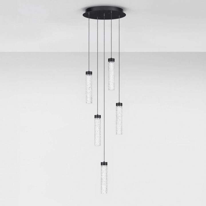 LUCES ALBAL LE45732 5-bulb LED pendant lamp with decorative glass