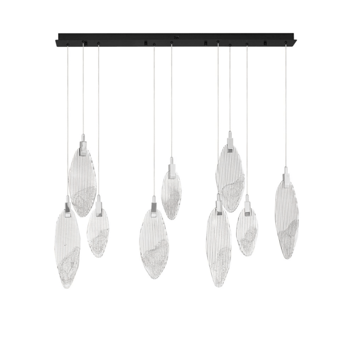 LUCES ROALES LE46141 LED pendant lamp 3000K with textured glass