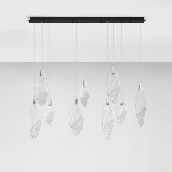 LUCES ROALES LE46141 lampa wisząca LED 3000K z fakturowanym szkłem