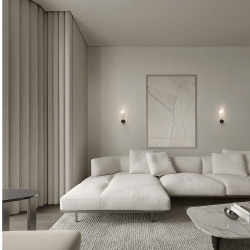 LUCES ROALES LE46142 kinkiet LED 3W designerski z fakturowanym szkłem